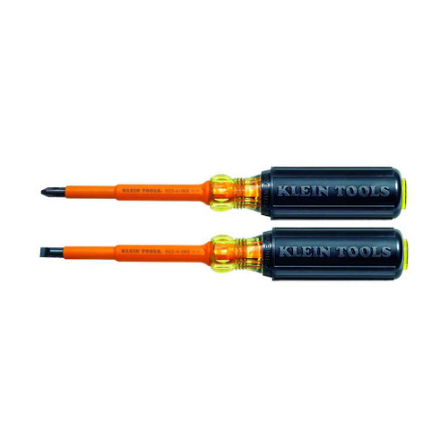 Klein Tools 33532-INS Screwdriver Set, 1000V Insulated Slotted and Phillips, 2-Piece