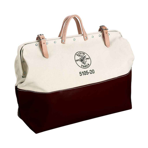 Klein Tools 5105-20 High-Bottom Canvas Tool Bag, 20-Inch