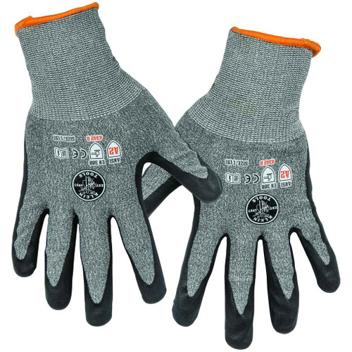 Klein Tools 60185 Work Gloves, Cut Level 2, Touchscreen, Large, 2-Pair