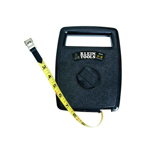Klein Tools 946-50 Tape Measure, 50-Foot Woven Fiberglass, with Case