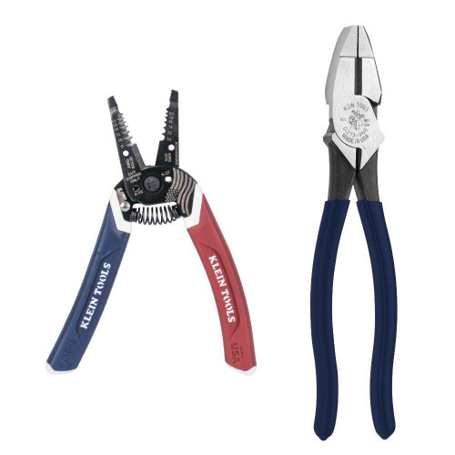 Klein Tools 94155 American Legacy Lineman Pliers and Klein-Kurve® Wire Stripper / Cutter Klein Tools 94155 American Legacy Lineman Pliers and Klein-Kurve® Wire Stripper / Cutter