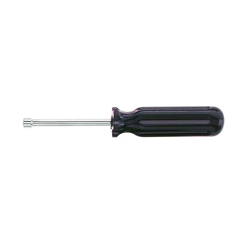 Klein Tools S6 3/16-Inch Nut Driver, 3-Inch Hollow Shaft, Plastic Handle