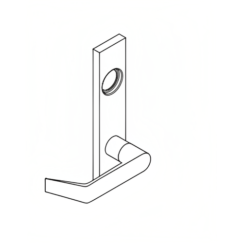 Schlage Exterior Full Face Cylinder Assembly, 17 Lever, Escutcheon, For Use With L Series