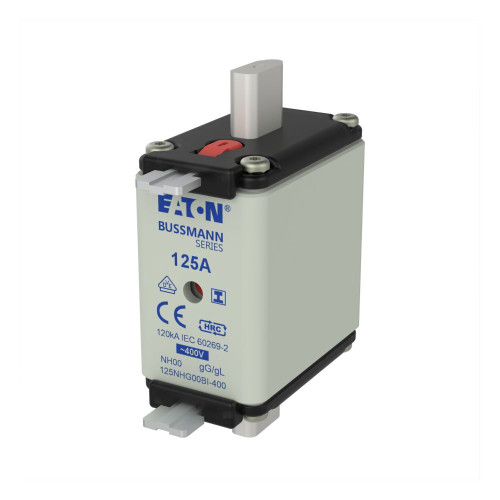 Bussmann 125NHG00BI-400 Eaton Series NH00 Fuse, 400V, 125A, 120 kAIC