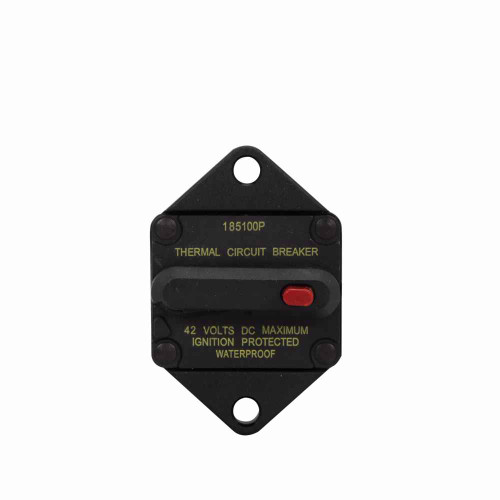 Bussmann CB185P-110 Eaton series CB185P automotive circuit breaker, Switchable, 48 Vdc, 110A, 3 kAIC, Automotive, type III, high amp