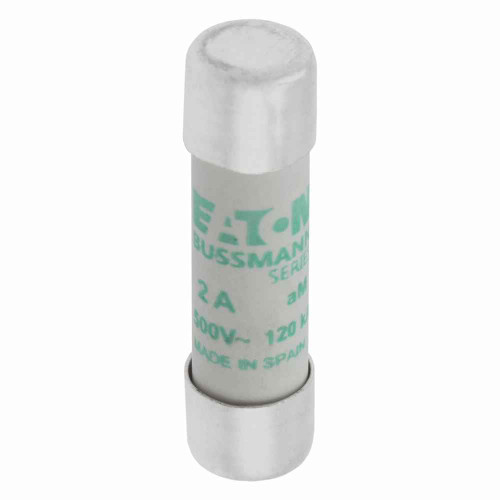 Bussmann C10M2 Eaton series low voltage 10 x 38 mm cylindrical/ferrule fuse, rated at 500 Volts AC, 2 Amps, 120 kA Breaking capacity, class aM, without indicator, compatible with a CHM Modular fuse holder Bussmann C10M2 Eaton series low voltage 10 x 38 mm cylindrical/ferrule fuse, rated at 500 Volts AC, 2 Amps, 120 kA Breaking capacity, class aM, without indicator, compatible with a CHM Modular fuse holder