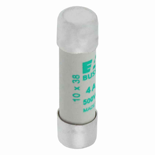 Bussmann C10M4 Eaton series low voltage 10 x 38 mm cylindrical/ferrule fuse, rated at 500 Volts AC, 4 Amps, 120 kA Breaking capacity, class aM, without indicator, compatible with a CHM Modular fuse holder Bussmann C10M4 Eaton series low voltage 10 x 38 mm cylindrical/ferrule fuse, rated at 500 Volts AC, 4 Amps, 120 kA Breaking capacity, class aM, without indicator, compatible with a CHM Modular fuse holder