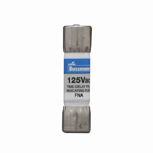 Bussmann FNA-8 Eaton series FNA fuse, Time-delay fuse, Inductive load circuits, electronic circuits, 8 A, Dual, Non-indicating, Ferrule end x ferrule end, 10 kAIC at 125 Vac, Silver-plated pin, Standard, 125 V