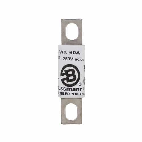 Bussmann FWX-45A Eaton series FWX high speed fuse, 600V, 45A RMS, 200 kAIC Vac, 50 kAIC at 250 Vdc, Non Indicating, High speed fuse, Blade end X blade end, Stud