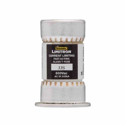 Bussmann JJS-50 Eaton series JJS fuse, Current-limiting very fast acting fuse, Small footprint, VFD line protection, 50 A, Class T, Non-indicating, Ferrule end x ferrule end, 200 kAIC at 600 V, Standard, 10, 600 V