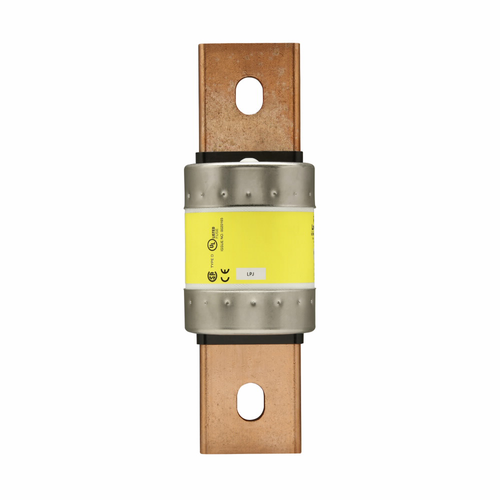 Bussmann LPJ-450SP Eaton series LPJ fuse, Low-peak fuse, 450 A, Dual, Class J, Non-indicating, Bolted blade end x bolted blade end, Time delay,Current-limiting, 10 sec at 500%, 100 kAIC Vdc,300 kAIC at 600 V, Standard, 600 V, 300 Vdc