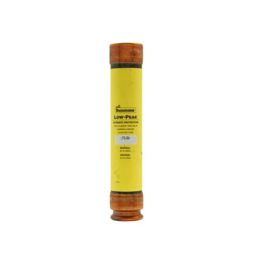 Bussmann LPS-RK-60SP Eaton series LPS-RK fuse, Low-peak fuse, 60 A, Dual, RK1, Non-indicating, Ferrule end x ferrule end, Time delay,Current-limiting, 10 sec at 500%, 100 kAIC at 300 Vdc,300 kAIC at 600 V, Standard, 10, 600 V, 300 Vdc
