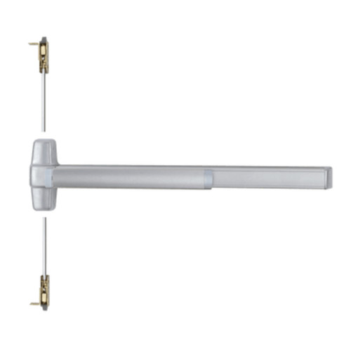 Von Duprin Grade 1 Concealed Vertical Rod Exit Bar, Wide Stile Pushpad, 36" Device, 80" to 100" Door Height, Nightlatch Function, Escutcheon Pull, Hex Key Dogging