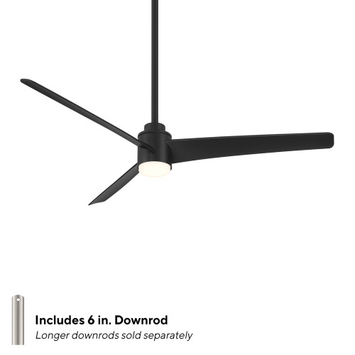 WAC Novelle 52" 3-Blade Indoor/Outdoor Smart Ceiling Fan with Selectable LED & Remote