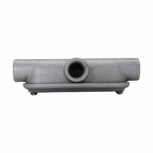 Crouse-Hinds BT5 HDG CG Eaton series Condulet B mogul conduit body, Feraloy iron alloy, Hot dip galvanized finish, T shape, SnapPack gasket and cover, 1-1/2"