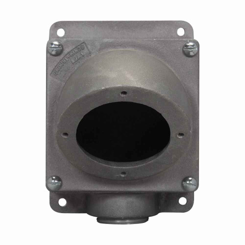 Crouse-Hinds AJ58 Eaton series AJ back box and adapter assembly, 200A, One hub, Cast aluminum, 1-1/2"