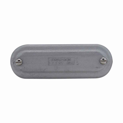 Crouse-Hinds BG48 Eaton series Condulet B mogul blank cover, Feraloy iron alloy, Round neoprene gasket, 1" or 1-1/4"