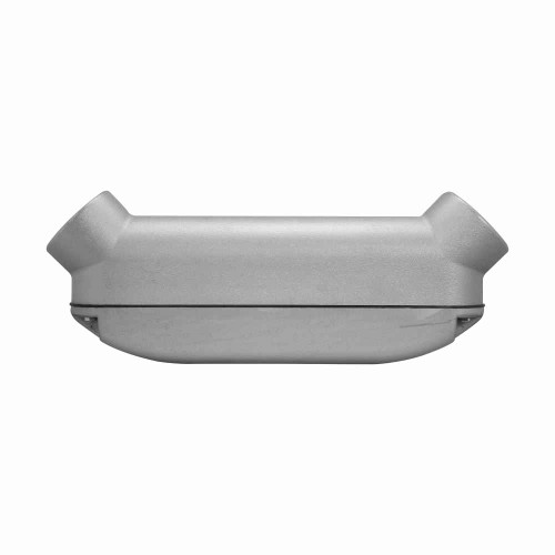 Crouse-Hinds BUBXL8 Eaton series Condulet B mogul conduit body, Feraloy iron alloy, UBXL shape, Wire pulling rollers, gasket and cover, 3"