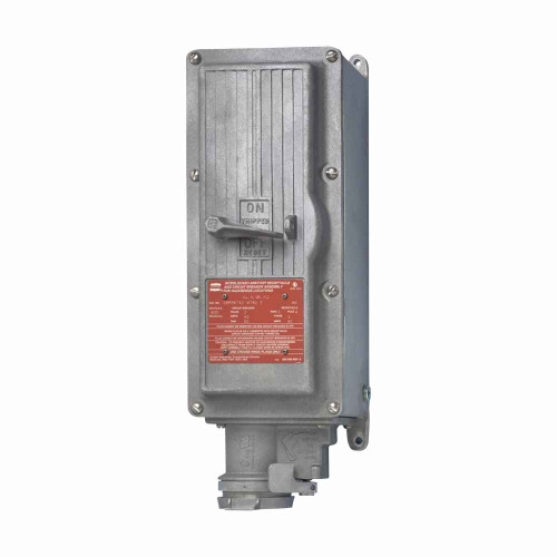 Crouse-Hinds DBR51742 Eaton series Arktite DBR receptacle enclosure, 100A, Three wire, four-pole, Without breaker, Style 2, Copper-free aluminum, 1-1/2"