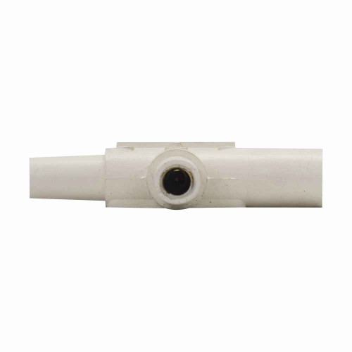 Crouse-Hinds E1015-2329 Eaton series Cam-Lok J Series E1015 three way "T" connector, Up to 150A continuous, #8-#4 AWG, White, Male/male/female, Rubber, Paralleling, 600 Vac/dc