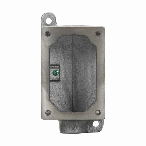 Crouse-Hinds EDS371 SA Eaton series FlexStation EDS back box, Copper-free aluminum, Single-gang, Dead end, 1"