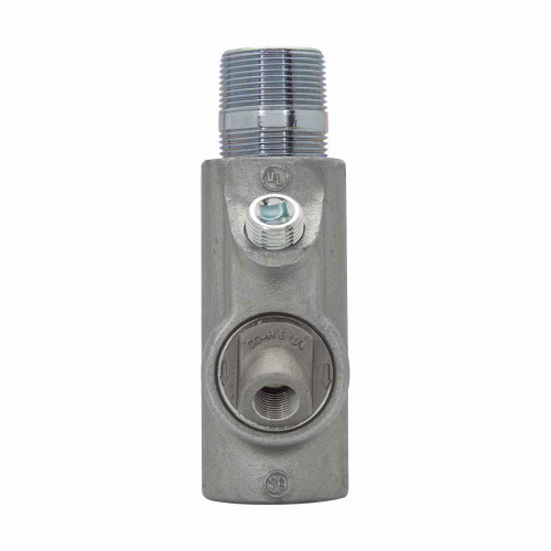 Crouse-Hinds EYD916 Eaton series EYD conduit sealing fitting with drain, Male and female, Feraloy iron alloy and/or ductile iron, Vertical only, Group B rated, 3-1/2"