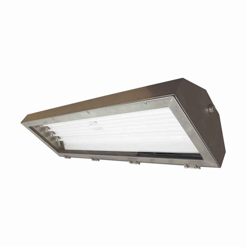 Crouse-Hinds HPS42170 Eaton series Pauluhn Summit HPS linear fluorescent light fixture,1/2" (2) NPT hubs,50/60 Hz,4 ft lamp,Fluorescent,Acrylic lens,T8 bi-pin,304 stainless steel,Pendant ,2-lamp,Quick release,120-277 Vac,32W