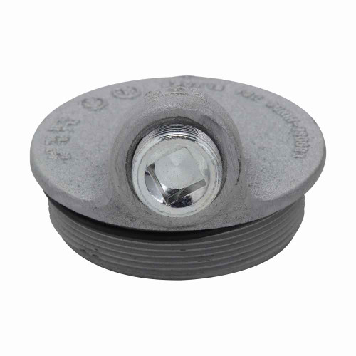 Crouse-Hinds GUA062 Eaton series Condulet GUA sealing cover, 3" cover opening diameter, Feraloy iron alloy, 12 thread pitch