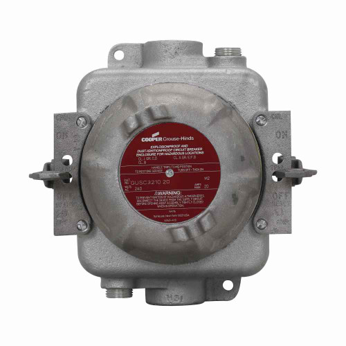 Crouse-Hinds GUSC3120 10 Eaton series GUSC circuit breaker load center, 10A, Feraloy iron alloy, 1 breaker, Two-pole, 1" trade size, 240 Vac
