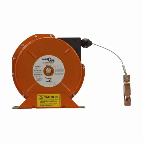 Crouse-Hinds SDR 50 Eaton series Cable-Gard SDR static discharge reel, 100A, 50 ft, Steel, Weathertight, Single 7x30