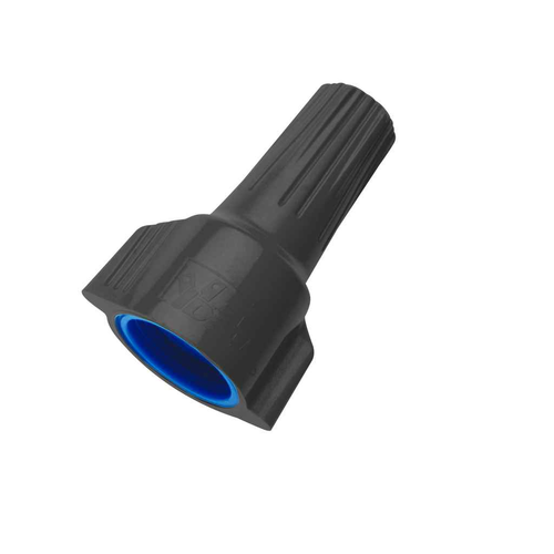 Ideal Industries WeatherProof Wire Connector Model 63 Gray Dark Blue UL Listed Sealed Twist-On 105°C Jar 50, 100 Pack