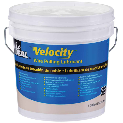 IDEAL Industries 31-277 Velocity™ Wire Pulling Lubricant, 1 Gallon Bucket