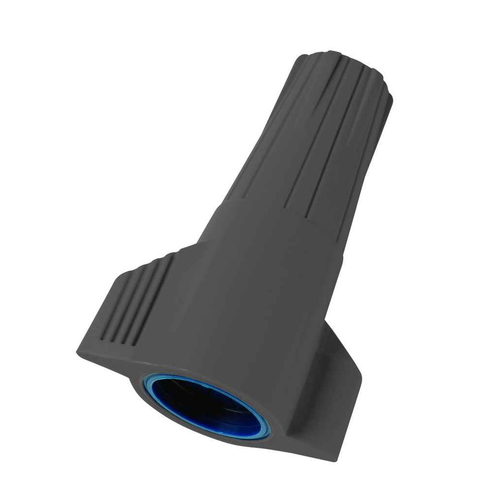 Ideal Industries Underground Wire Connector Model 66 Silicone Sealed Twist-On Gray Dark Blue 50 Pack
