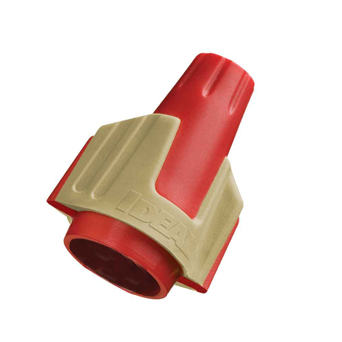 Ideal Industries Twister PRO Wire Connector Model 344 Red Tan Cushion Grip Wings Jar 500, 1000 Pack