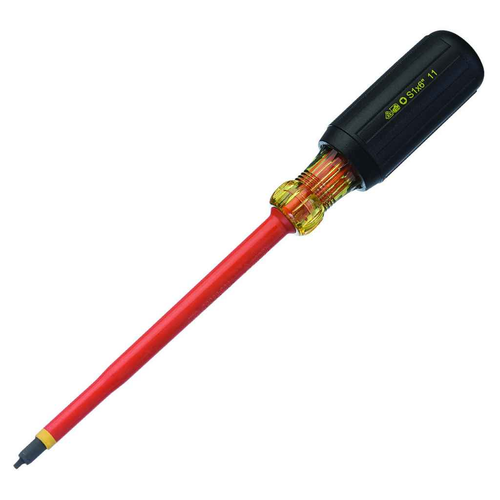 IDEAL Industries 35-9691 Square Insulated Screwdriver, #1 1/4" x 6"