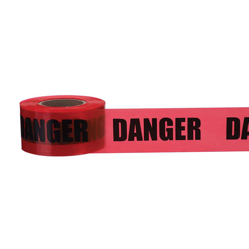 IDEAL Industries 42-015 Barricade Tape, "Danger", Red, 3" x 1000', 2 Mils