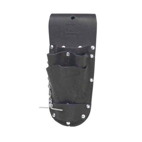 IDEAL Industries 35-784BLK 6-Pocket Leather Hip Pouch, Black