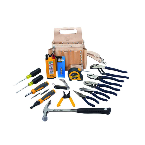 IDEAL Industries 35-800 Electrician's Tool Set w/Pouch, 16-Piece