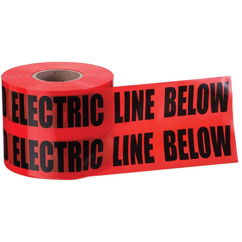 IDEAL Industries 42-104 Non-Detect Underground "Caution Buried Fiber OpticLine", Orange, 3" x 1,000