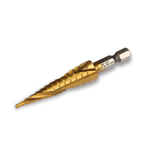IDEAL Industries 36-701 Spiral Step Bit, #1, 1/8" - 1/2"
