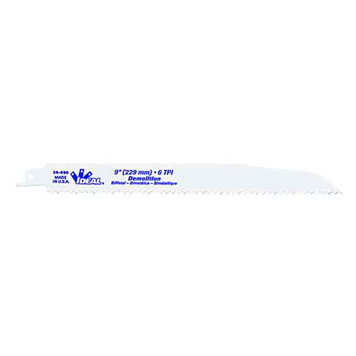 IDEAL Industries 36-095 Recip. Blade, Demolition 9 x 7/8 x .062, 6 TPI
