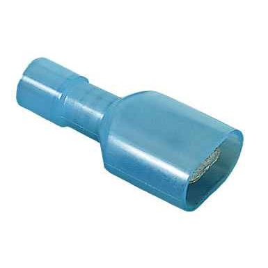 Ideal Industries Nylon Fully-Insulated Male Disconnect Terminals 16-14 AWG .250" - Box of 25
