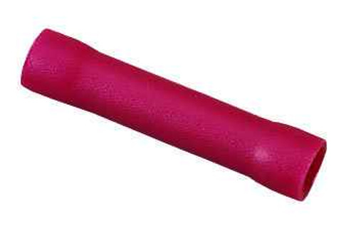 IDEAL Industries 83-9281 Vinyl Insulated Butt Splice, Red 22-18 AWG, Clam of 25