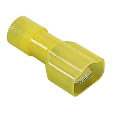 IDEAL Industries 84-9931 Nylon Fully-Insulated Male Disconnect, 12-10 AWG, .250", Bx 500