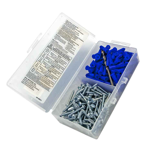 IDEAL Industries 90-053 Flange Anchor Kit, Blue, 10-12, #12 x 1" Screws