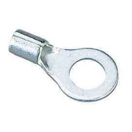 IDEAL Industries 83-0221 Non-Insulated Ring Terminal, 16-14 AWG, #6 Stud, Box of 25
