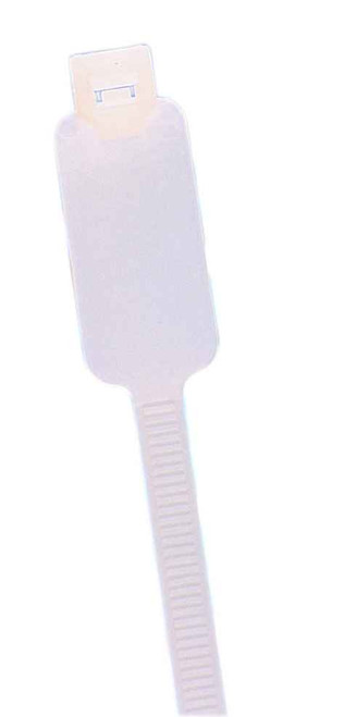IDEAL Industries IT1MID-C Cable Tie, Identification, 4", 18 lb., Natural, 100/Bag