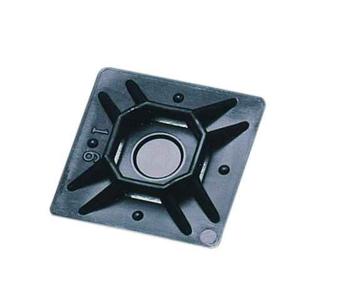 IDEAL Industries IT750MP-C0 Mounting Pad, 3/4", Adhesive, #4 Screw, UV Black, 100/Bag