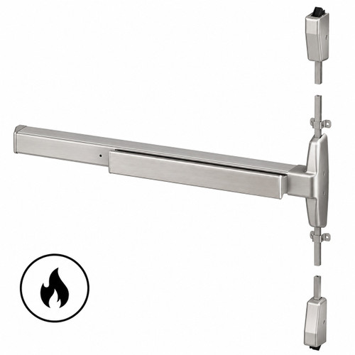 Von Duprin 75 Series - Fire Rated 4 ft Grade 1 Narrow Stile Grade 1 Surface Vertical Rod Exit Device
