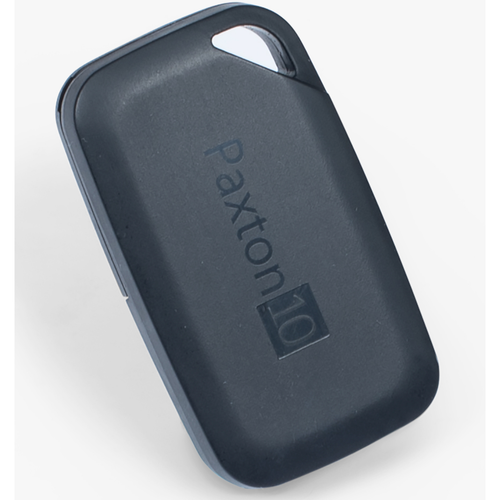 Paxton10, Bluetooth/NFC Hands Free Keyfob, 2.4 GHz, 13.56 MHz, ABS Enclosure, Backup RFID, Battery Powered, FCC, Black
